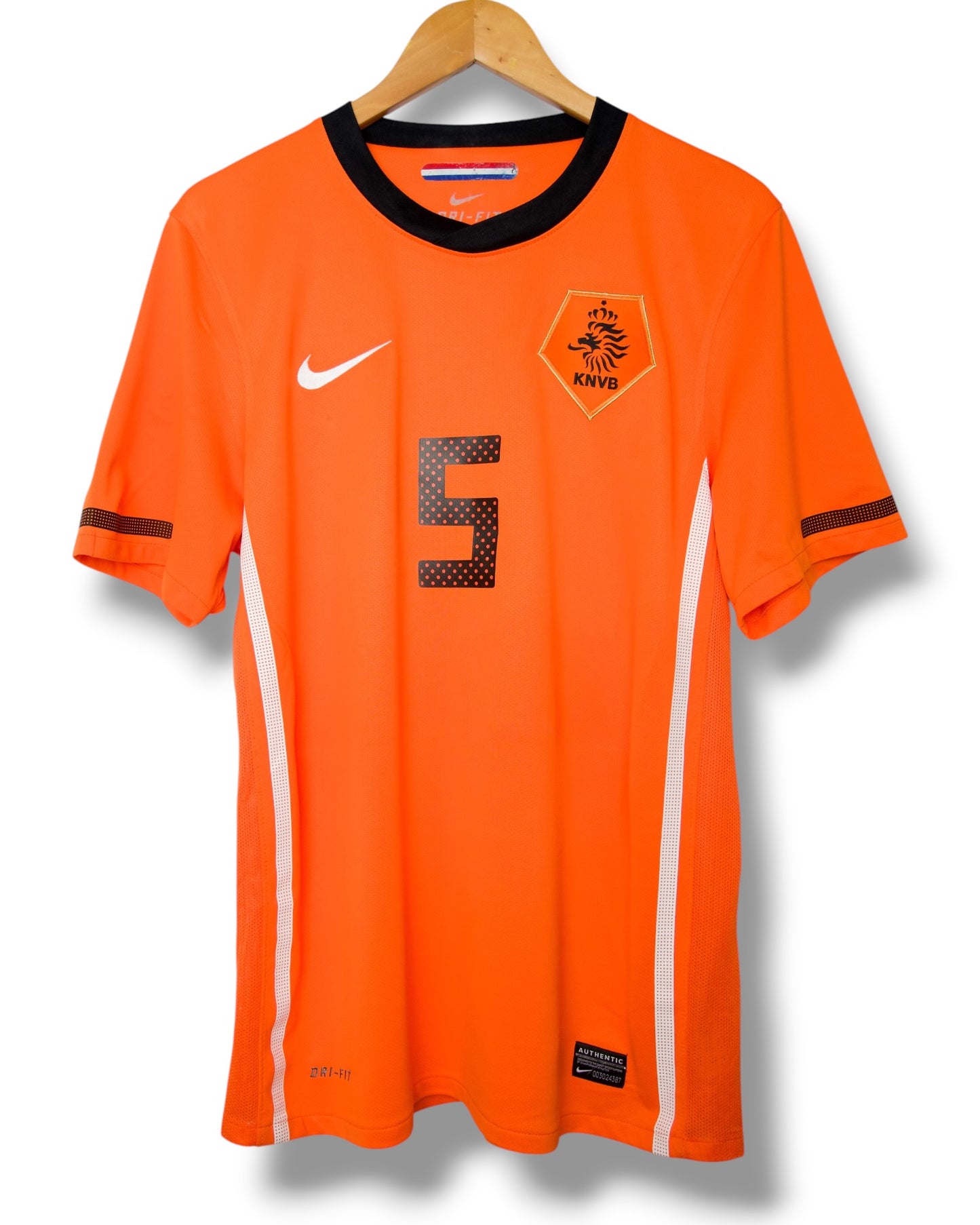 Nederland 2010 Thuis Shirt Van Bronckhorst #5 (M)