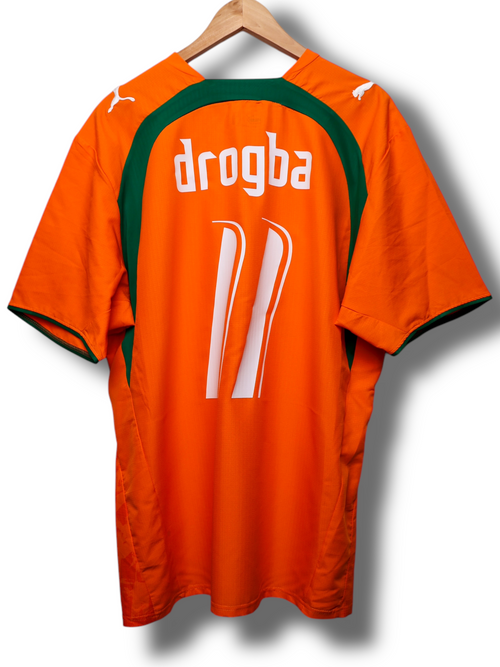 Ivoorkust 2006 Thuis Shirt Drogba #11 (M)