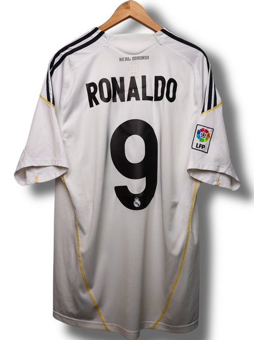 Real Madrid 2009/2010 Thuis Shirt Ronaldo #9 (XL)