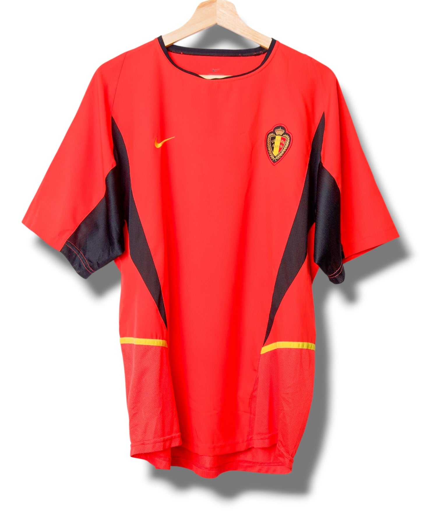 Belgie 2002 Thuis Shirt Van Damme #5 (L)