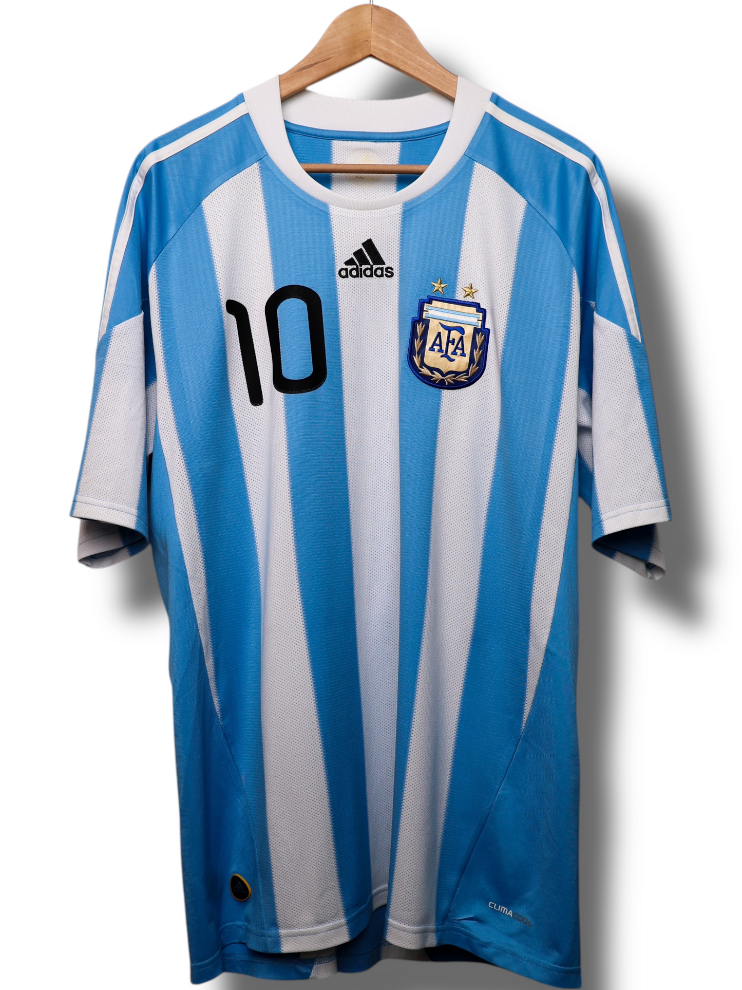 Argentinië 2010 Thuis Shirt Messi #10 (XL)
