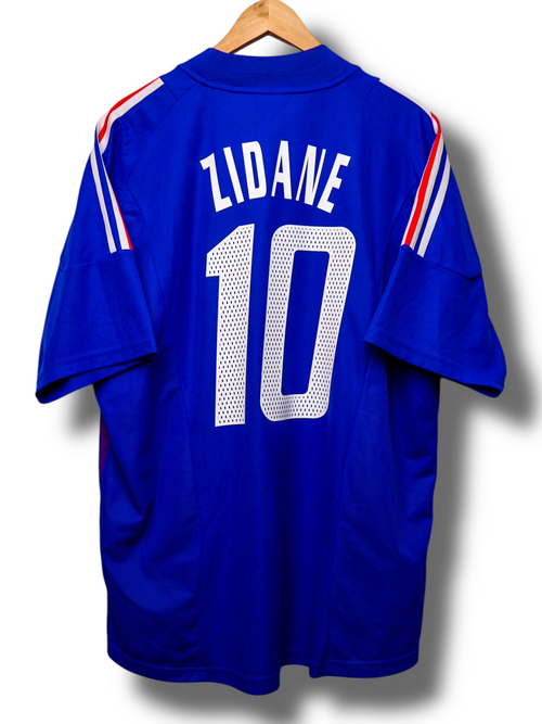 Frankrijk 2002 Thuis Shirt Zidane #10 (XL)