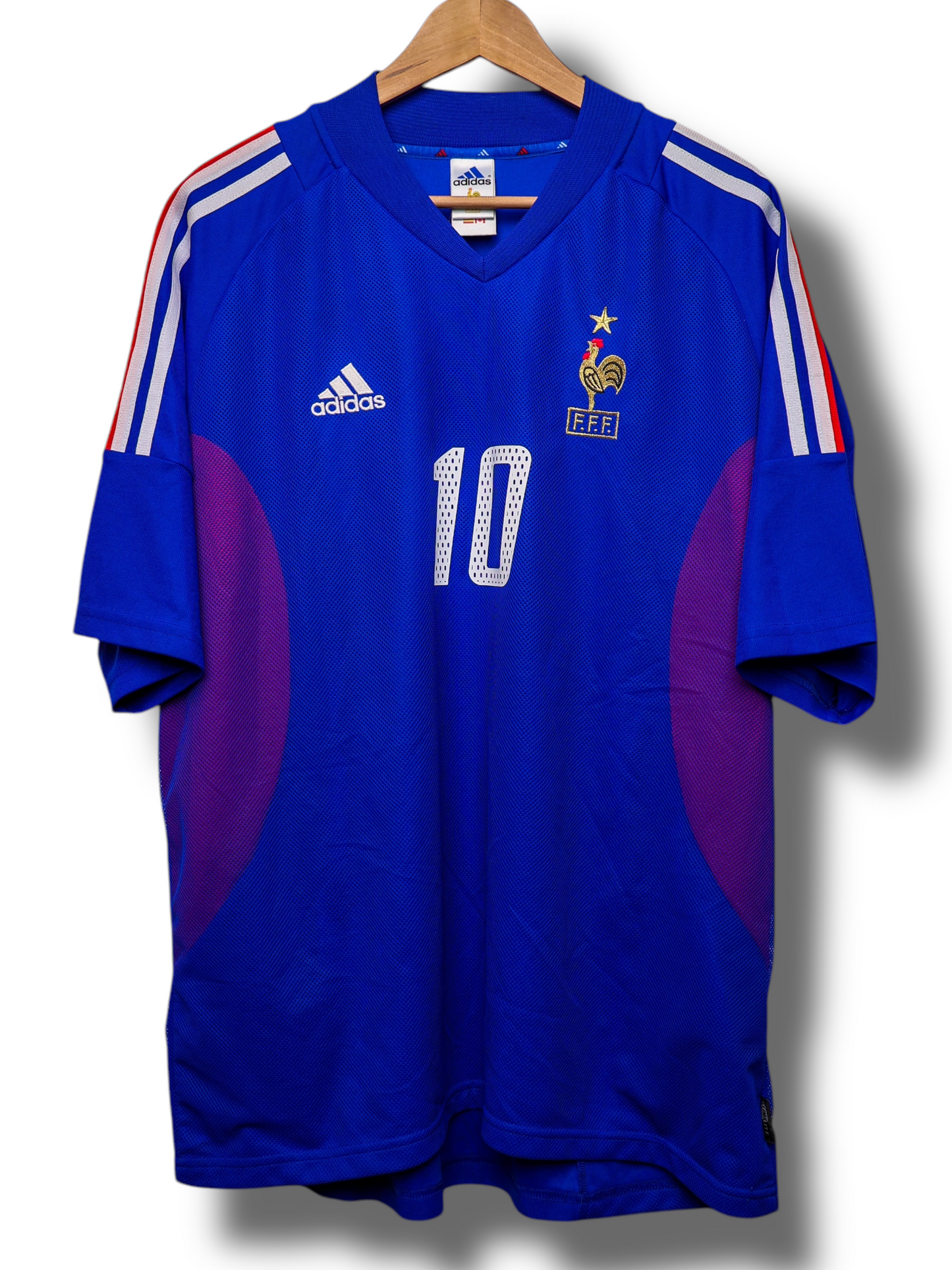 Frankrijk 2002 Thuis Shirt Zidane #10 (XL)