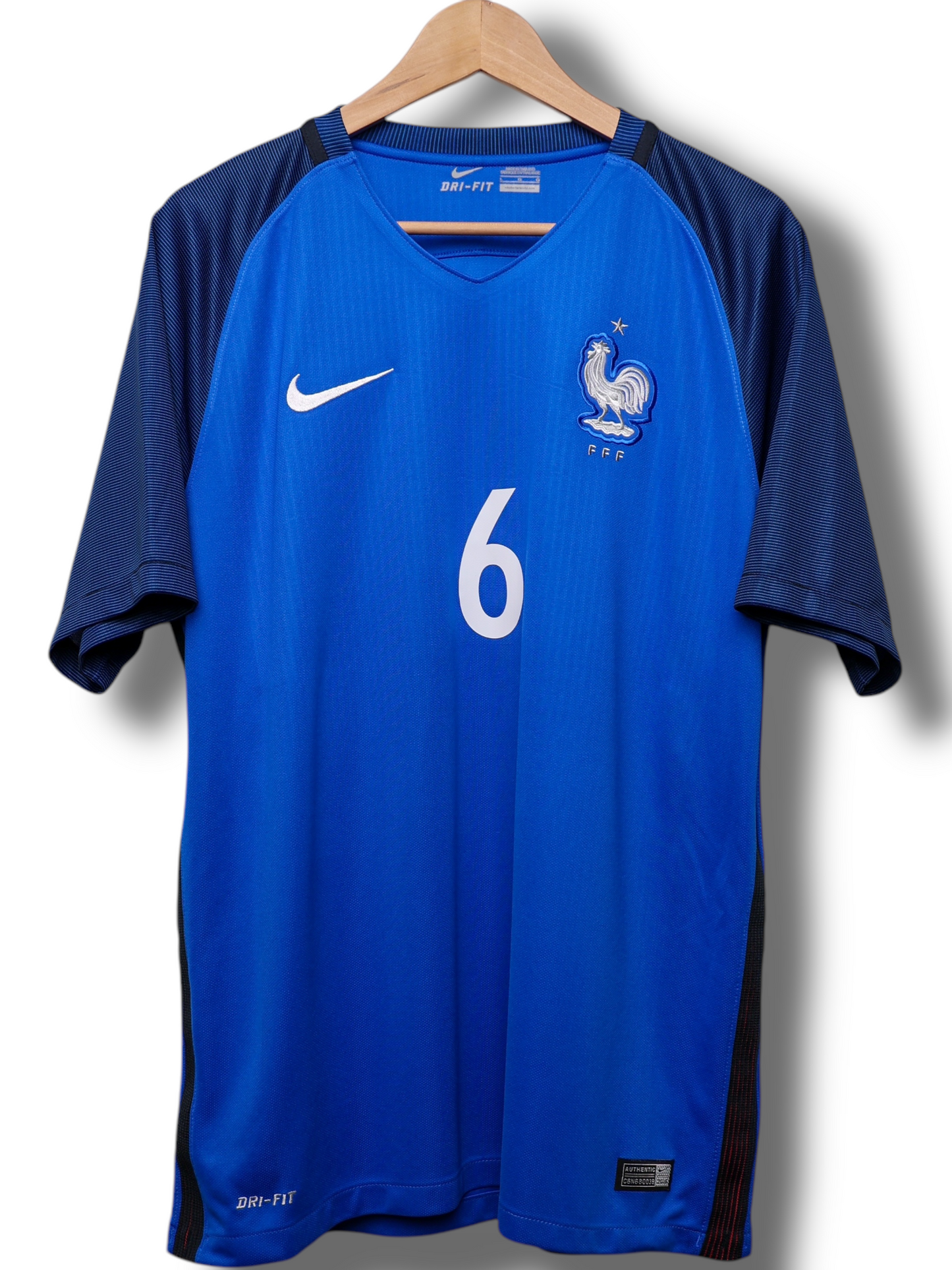 Frankrijk 2016 Thuis Shirt Pogba #6 (L)