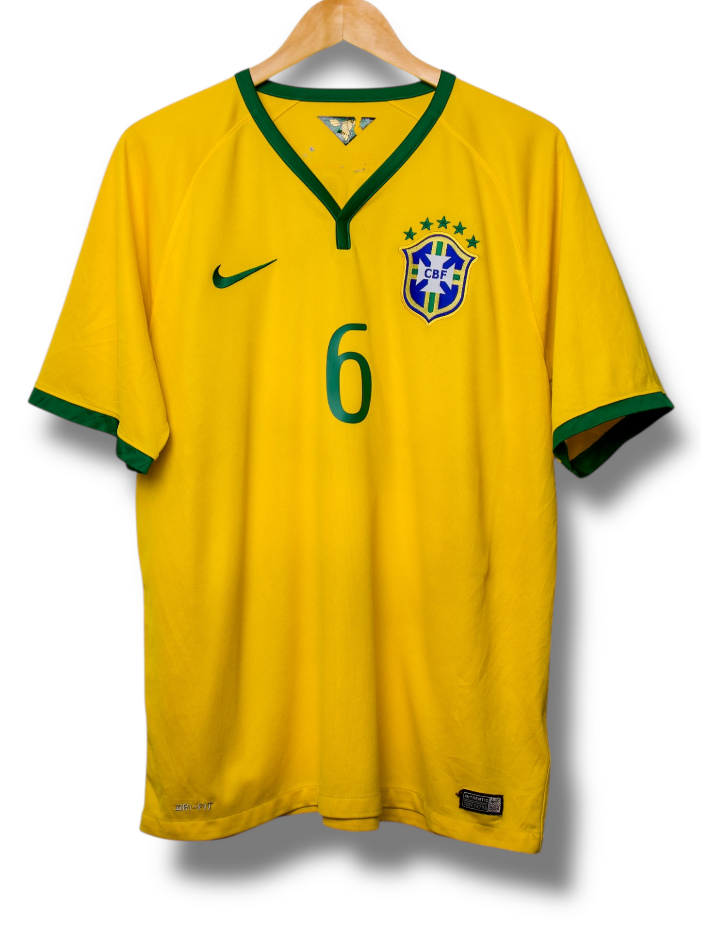 Brazilie 2014 Thuis Shirt Marcelo #6 (XL)