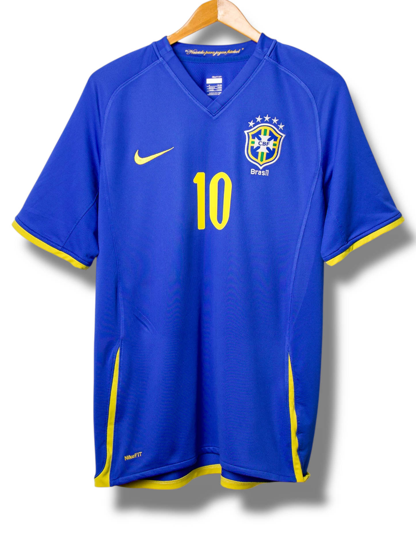 Brazilie 2008 Uit Shirt Ronaldinho #10 (M)