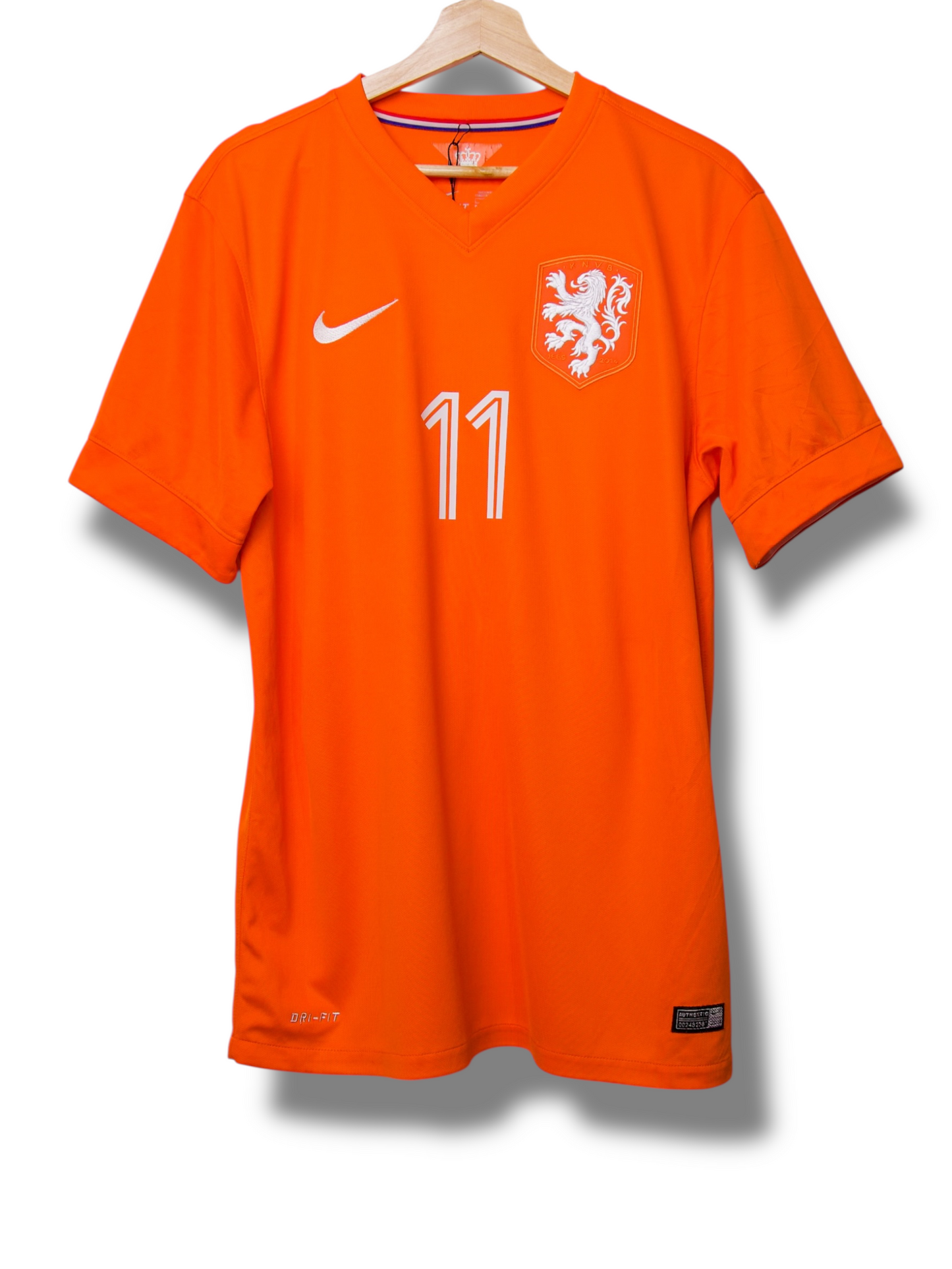 Nederland 2014 Thuis Shirt Robben #11 (L)