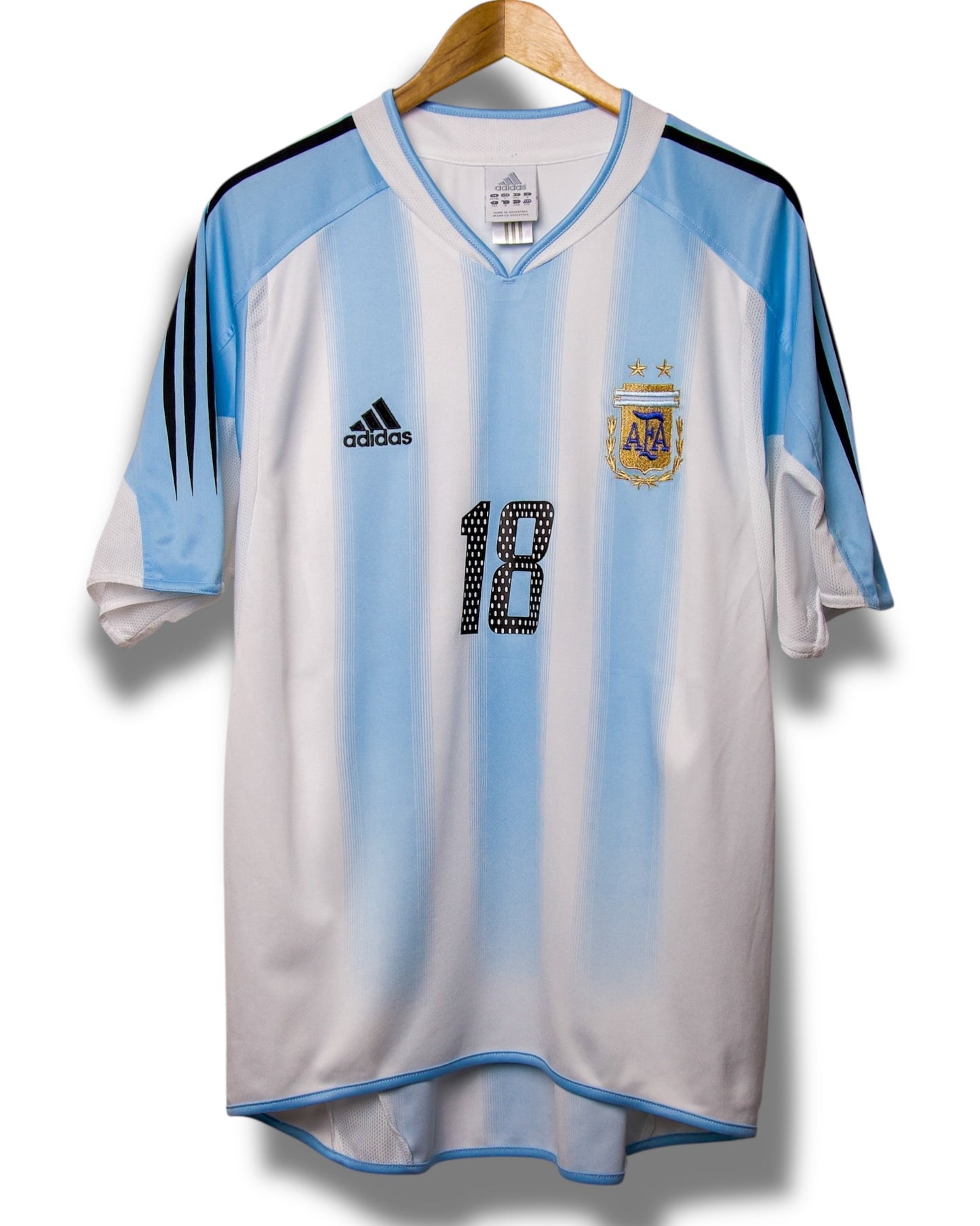 Argentinie 2004 Thuis Shirt Messi #18 (L)