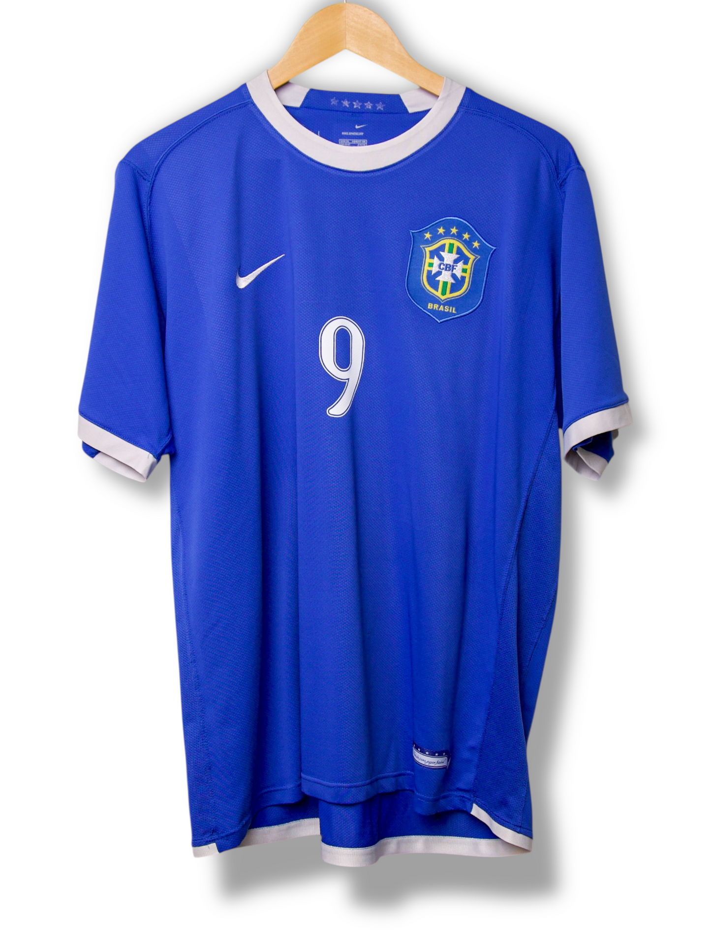 Brazilië 2006 Uit Shirt Ronaldo #9 (XL)