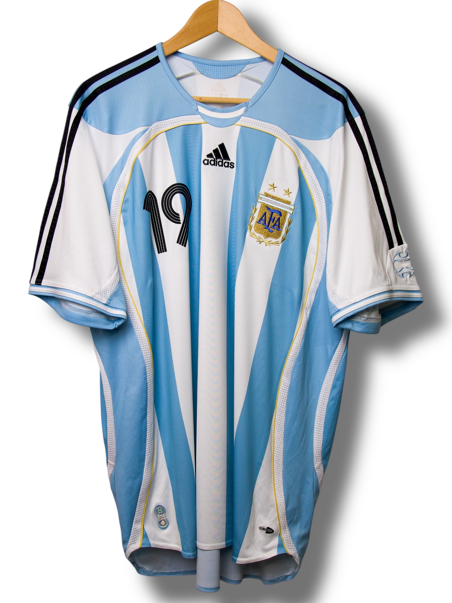 Argentinië 2006 Thuis Shirt Messi #10 (XL)