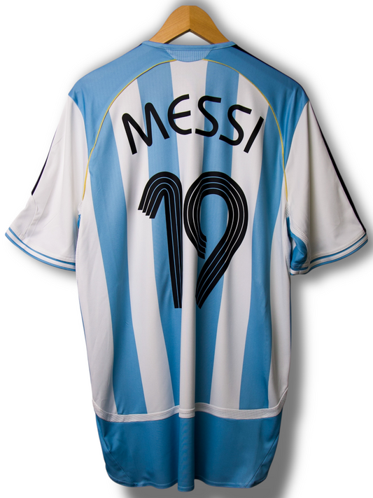 Argentinië 2006 Thuis Shirt Messi #19 (L)
