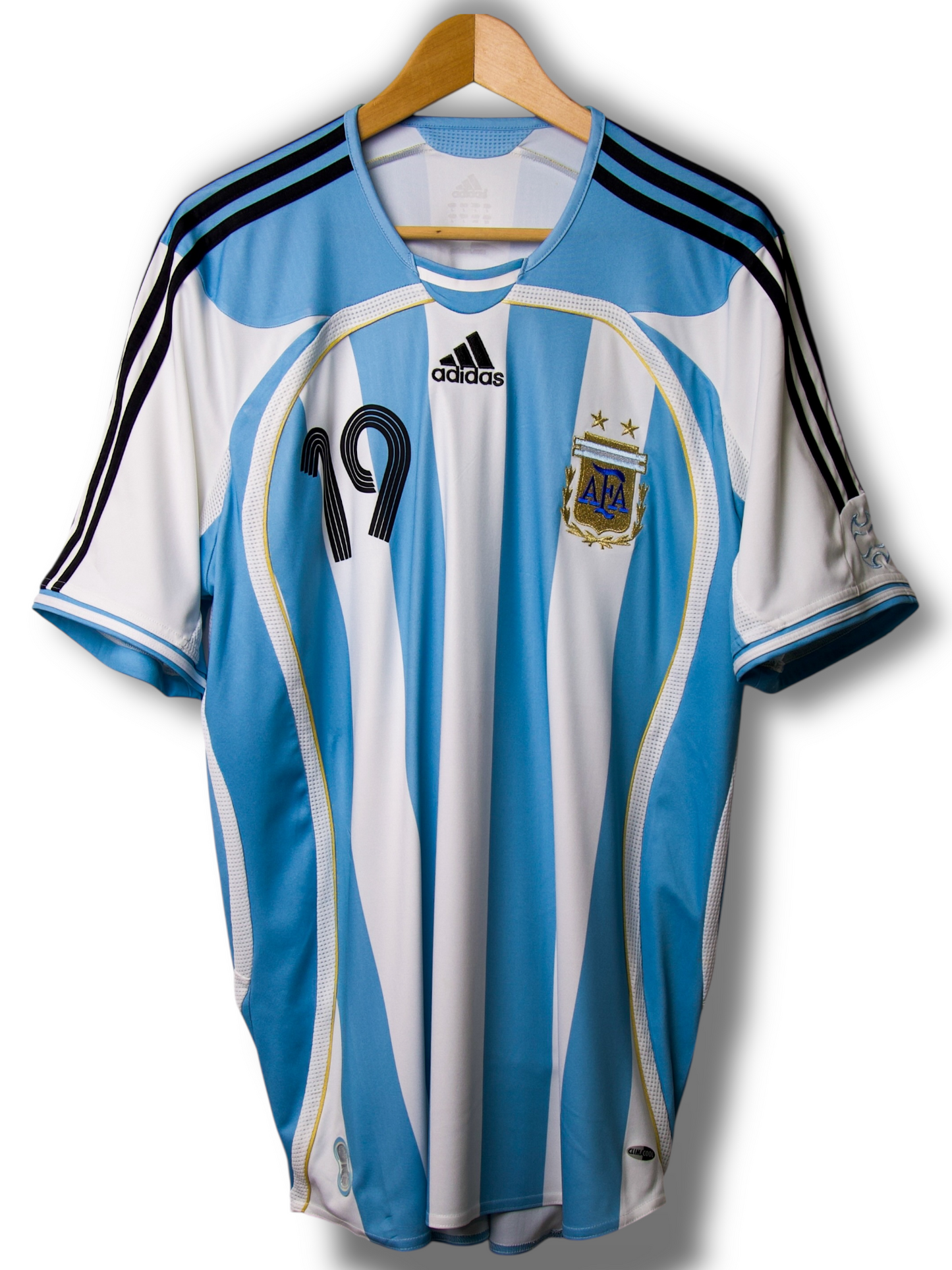 Argentinië 2006 Thuis Shirt Messi #19 (L)