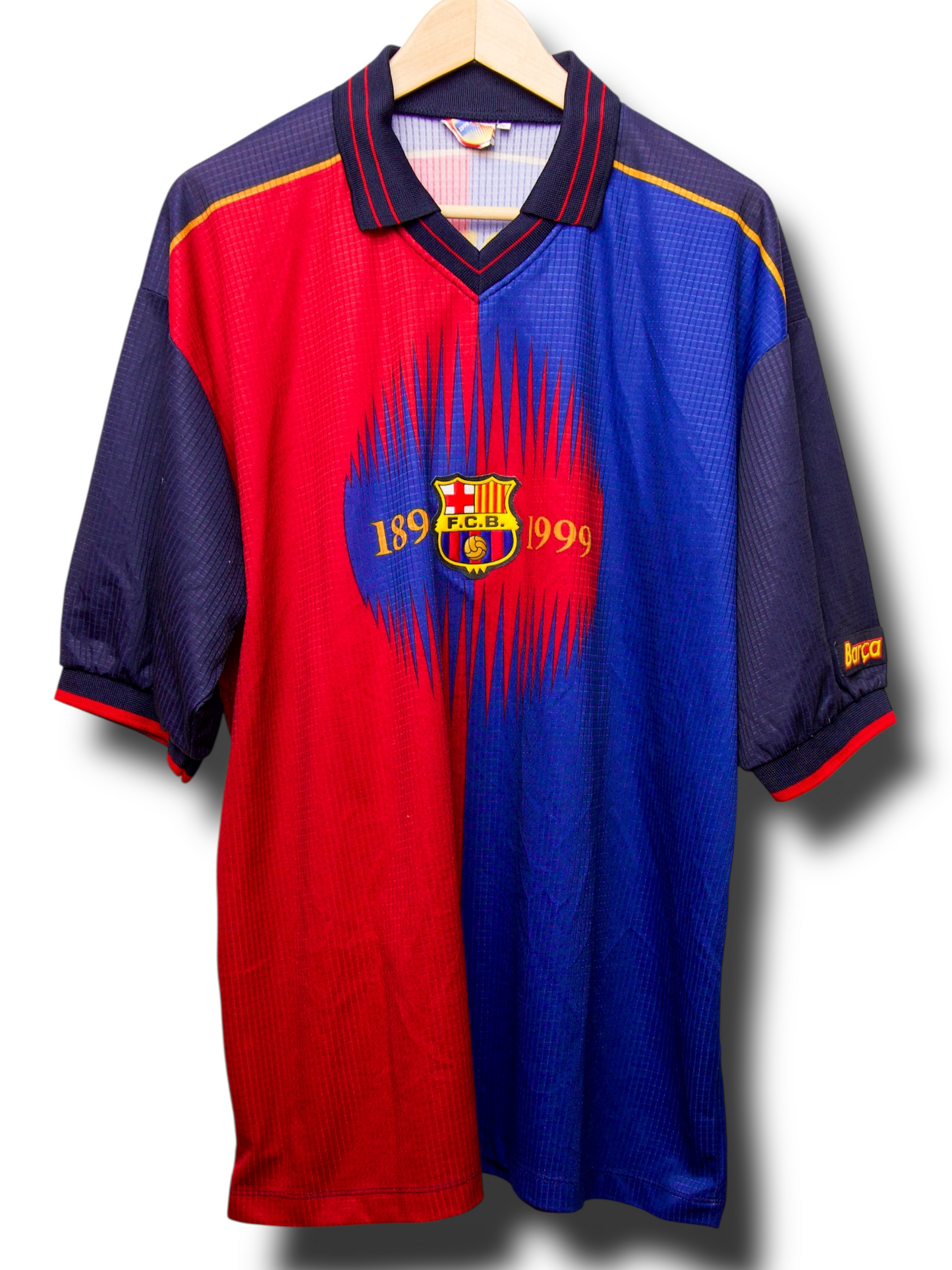 Barcelona 1999/2000 Centenary Thuis Shirt Guardiola #4 (XXL)