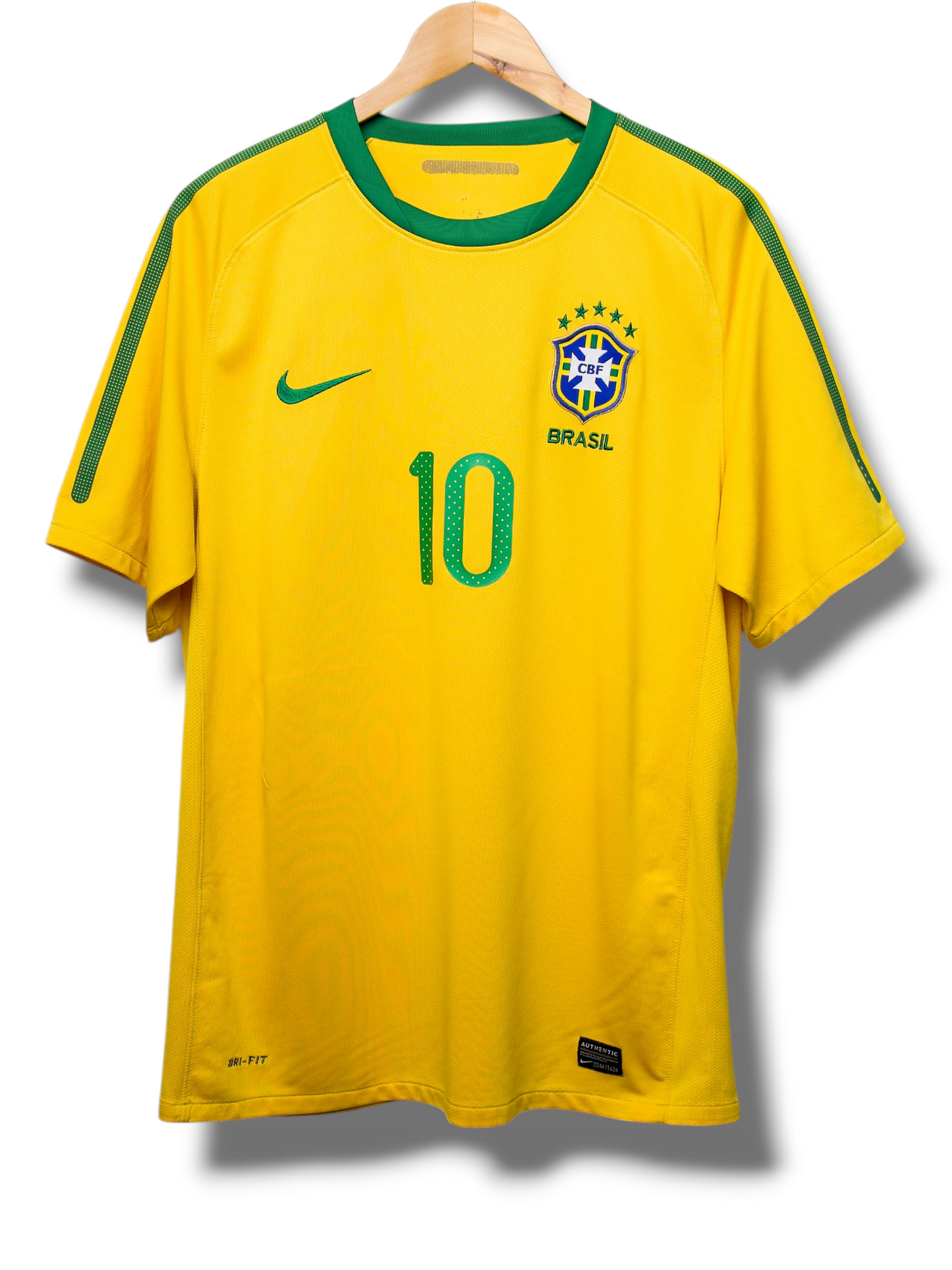 Brazilië 2010 Thuis Shirt Kaká #10 (L)