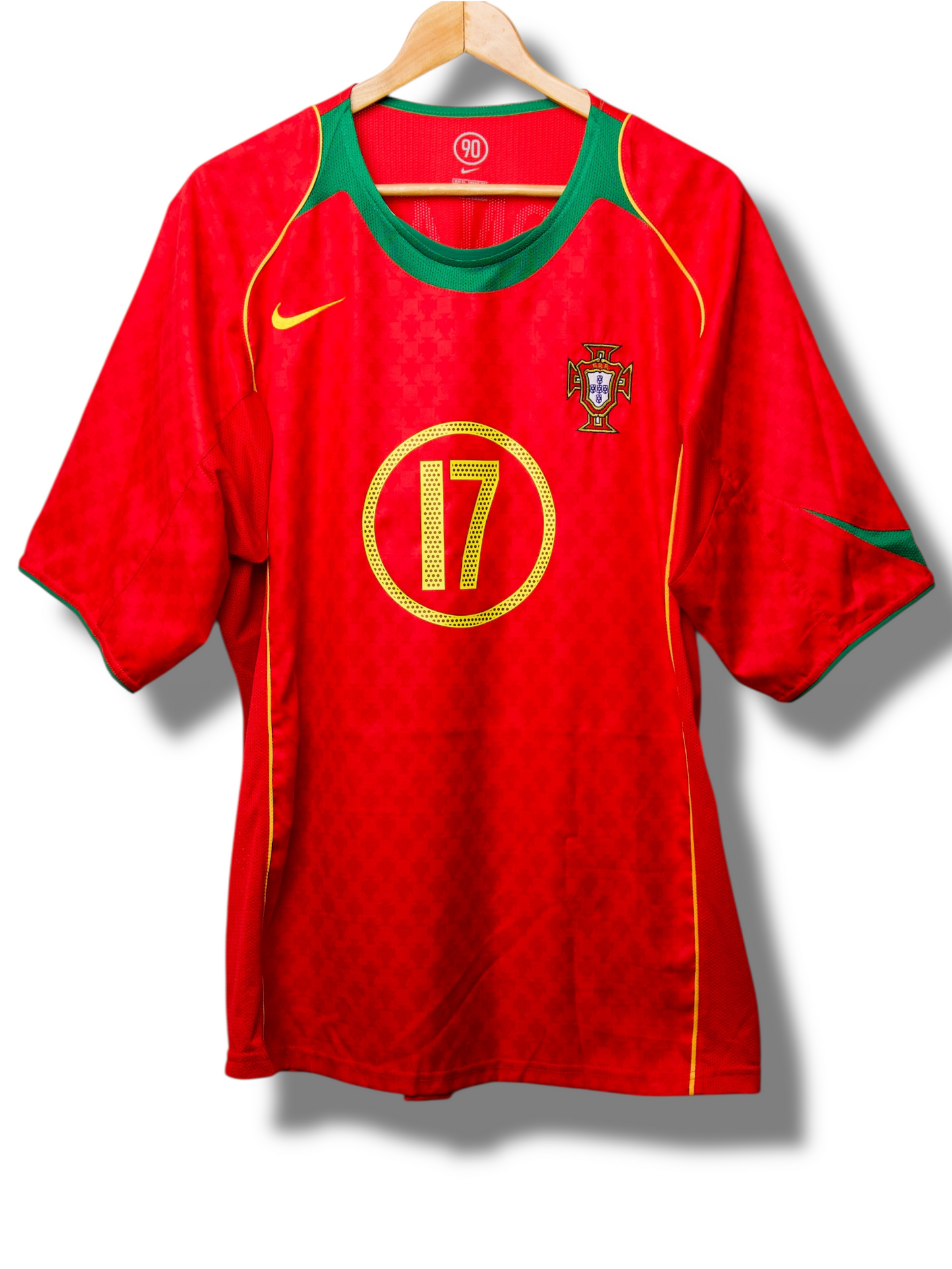 Portugal 2004 Thuis Shirt Ronaldo #17 (XL)