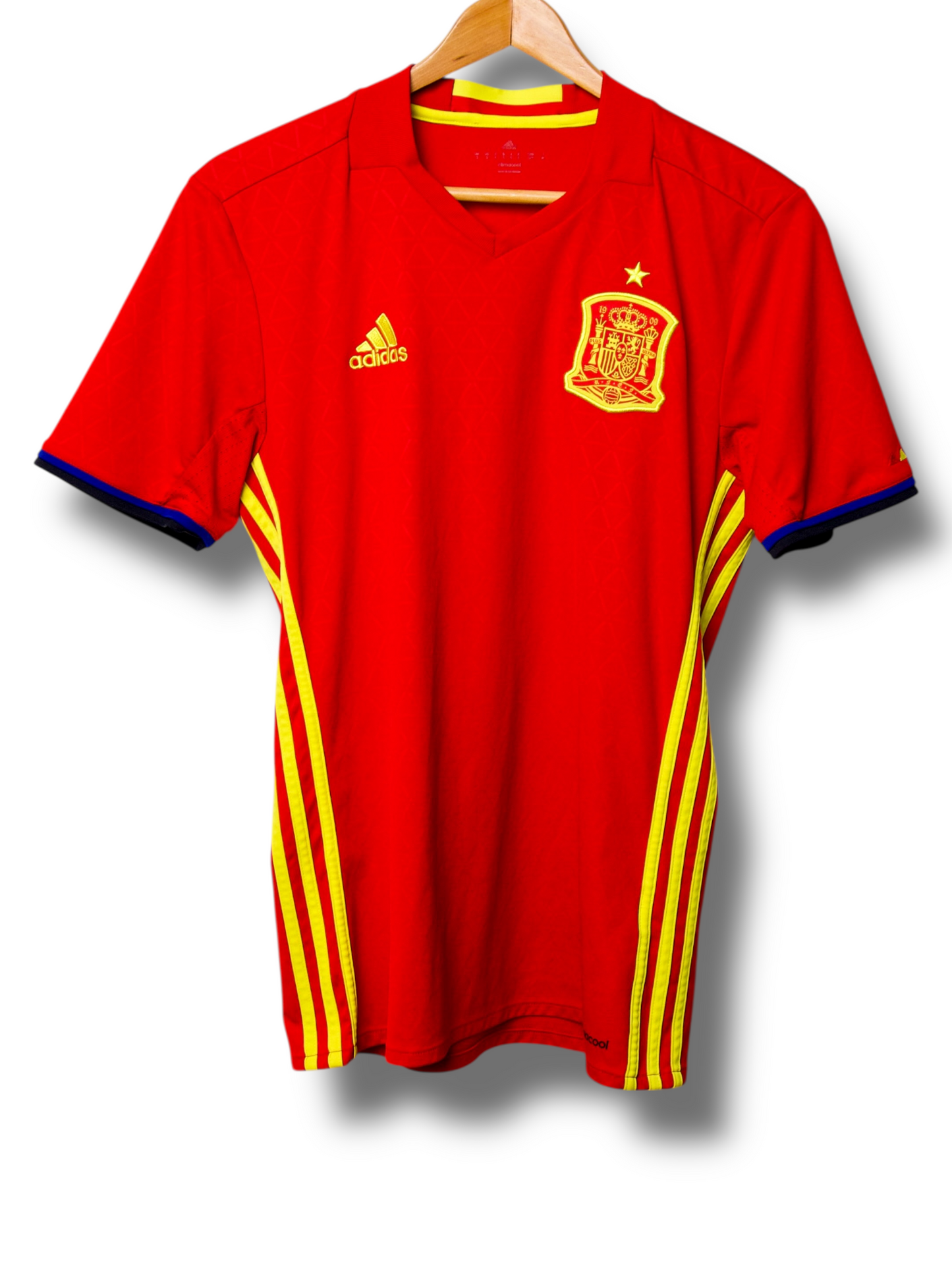 Spanje 2016 Thuis Shirt Iniesta #6 (S)