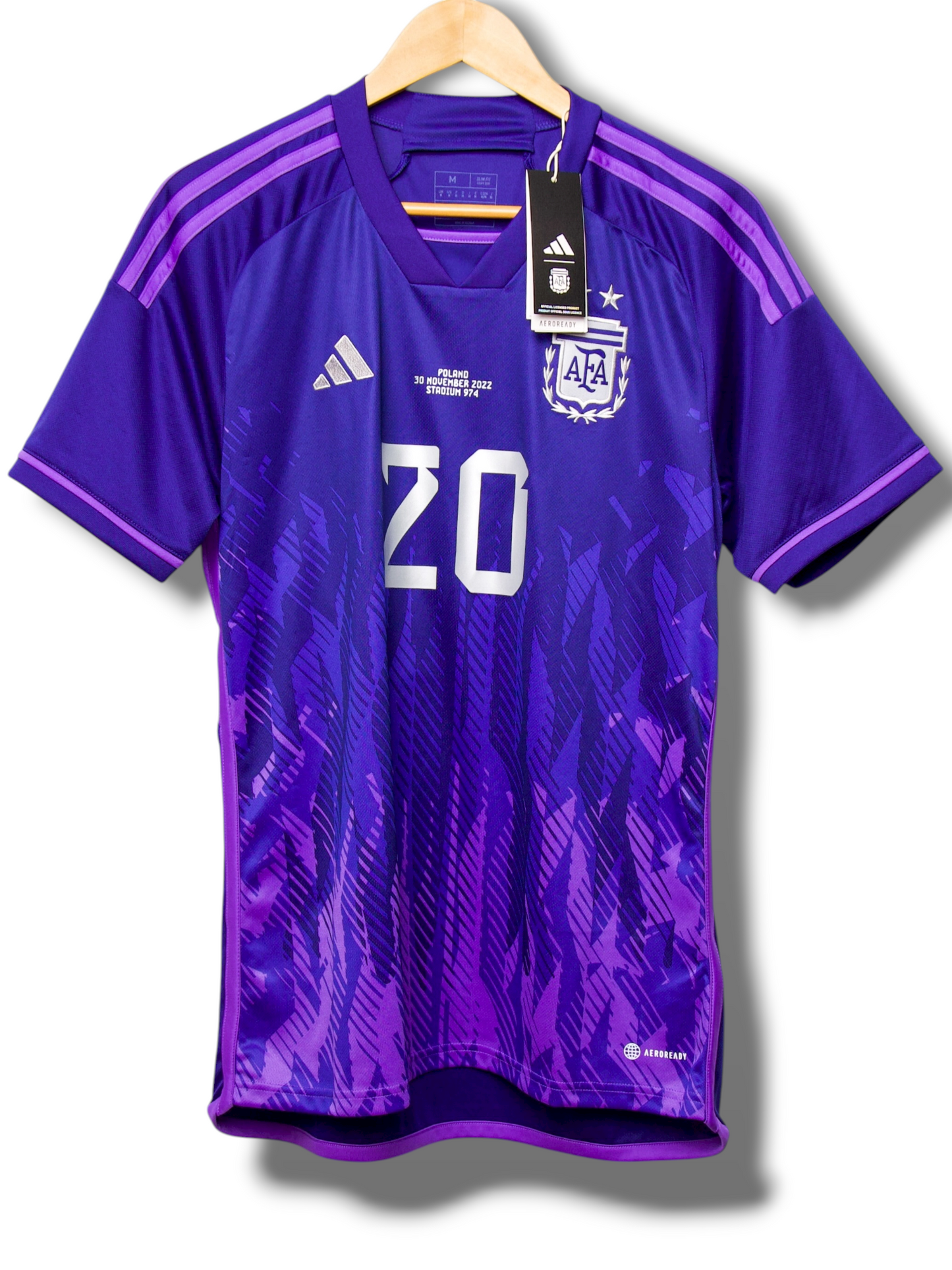 Argentinië 2022 Uit Shirt Mac Allister #20 (M)