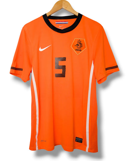 Nederland 2010 Thuis Shirt Van Bronckhorst #5 (M)