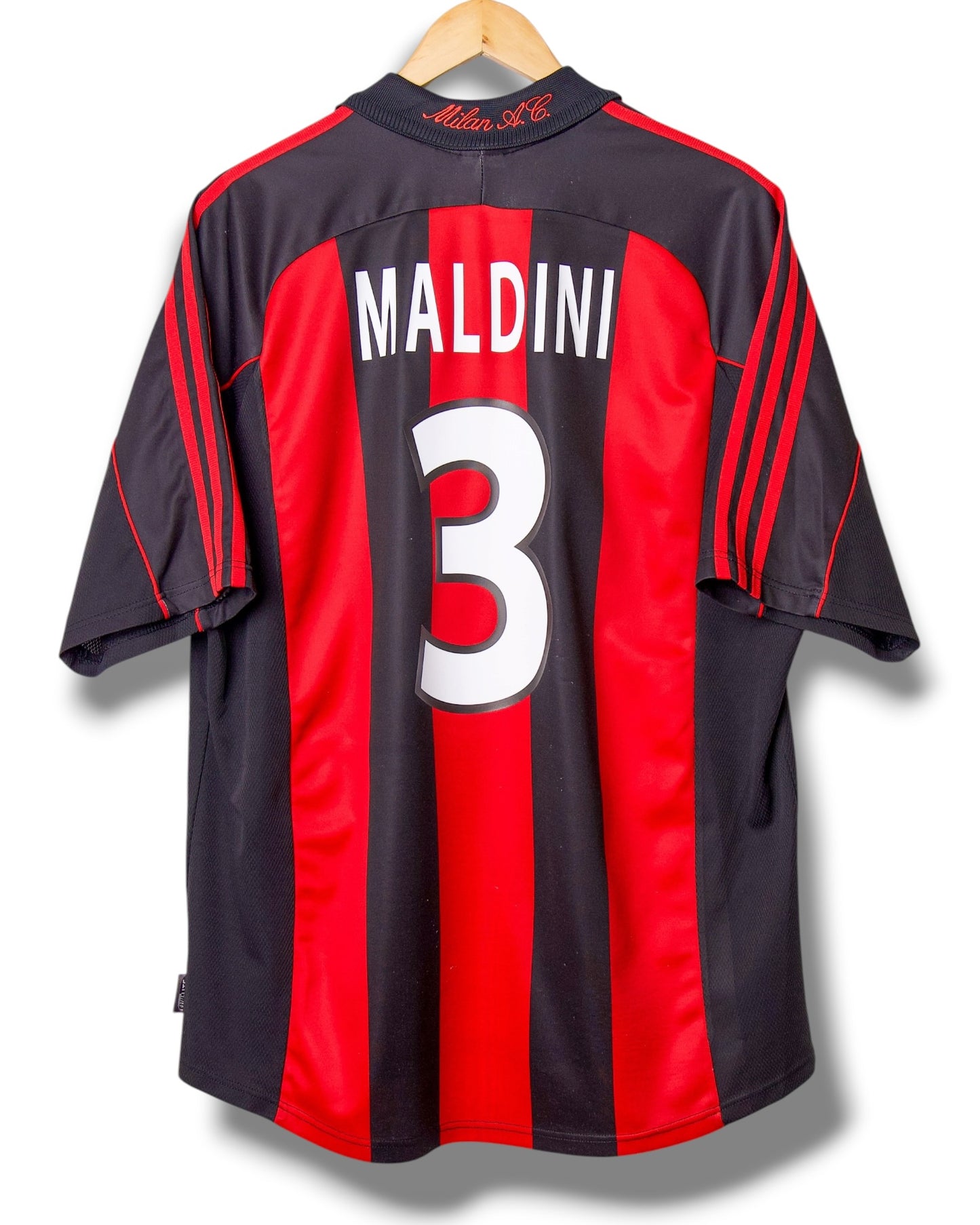 AC Milan 2000/2001 Thuis Shirt Maldini #3 (XL)