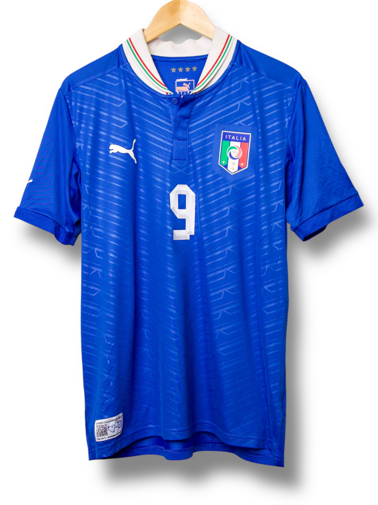 Italie 2012 Thuis Shirt Balotelli #9 (L)
