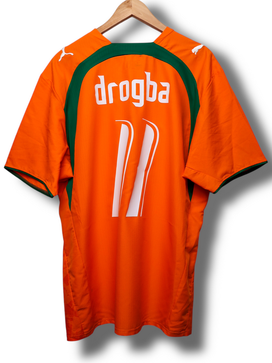 Ivoorkust 2006 Thuis Shirt Drogba #11 (M)