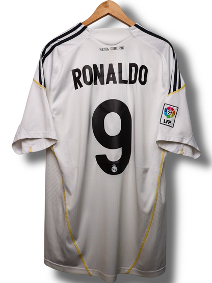 Real Madrid 2009/2010 Thuis Shirt Ronaldo #9 (XL)
