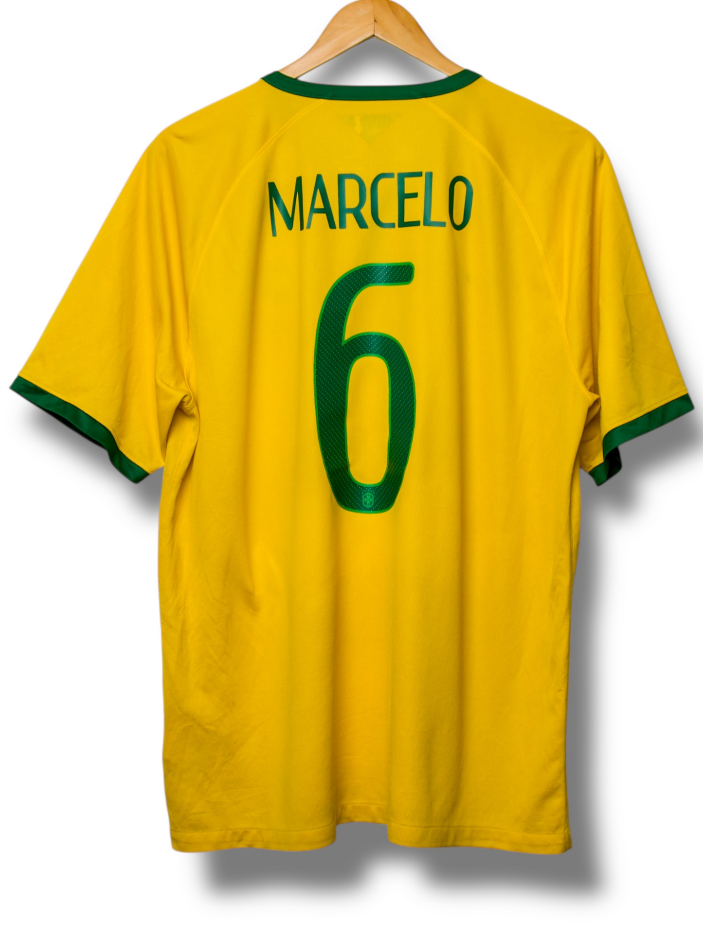 Brazilie 2014 Thuis Shirt Marcelo #6 (XL)