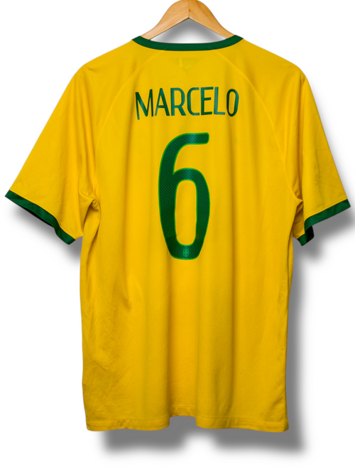 Brazilie 2014 Thuis Shirt Marcelo #6 (XL)