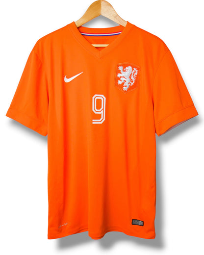 Nederland 2014 Thuis Shirt van Persie #9 (L)