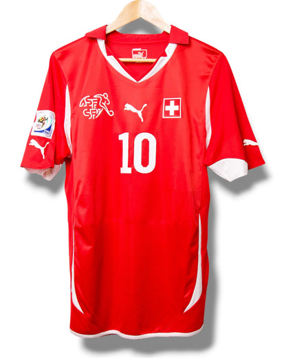 Zwitserland 2010 Thuis Shirt Nkufo #10 (M)