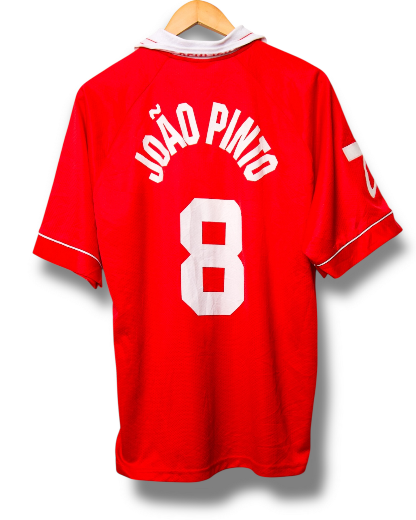 Benfica 1996/1997 Thuis Shirt Joao Pinto #8 (L)