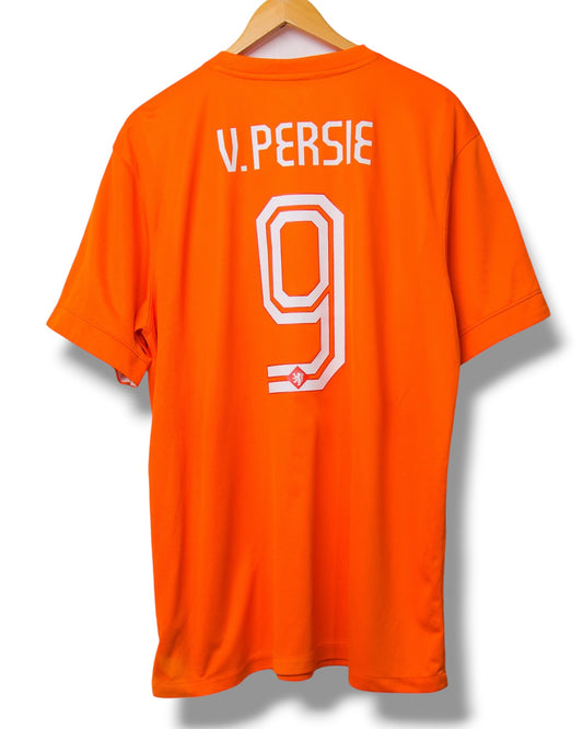 Nederland 2014 Thuis Shirt Van persie #9 (XL)