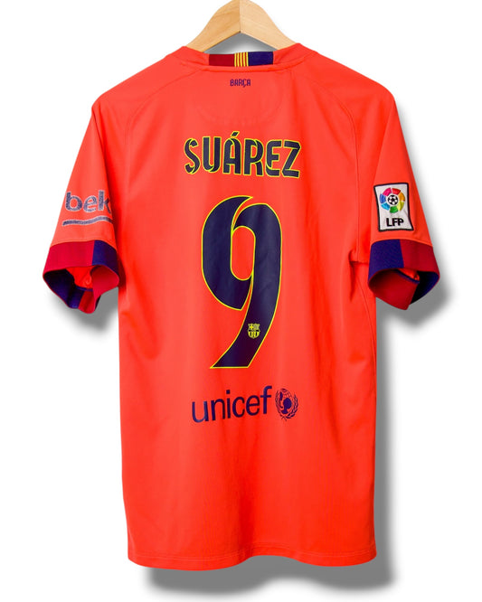 Barcelona 2014/2015 Uit Shirt Suarez #9 (S)