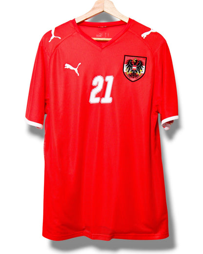 Oostenrijk 2008 Thuis Shirt Janko #21 (M)