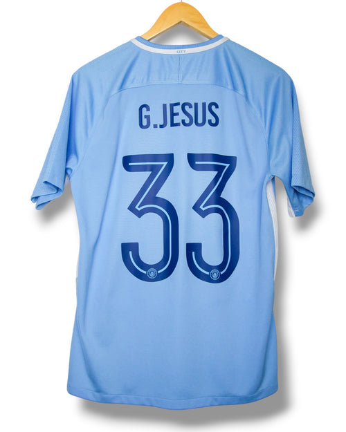Manchester City 2017/2018 Thuis Shirt G.Jesus #33 (M)