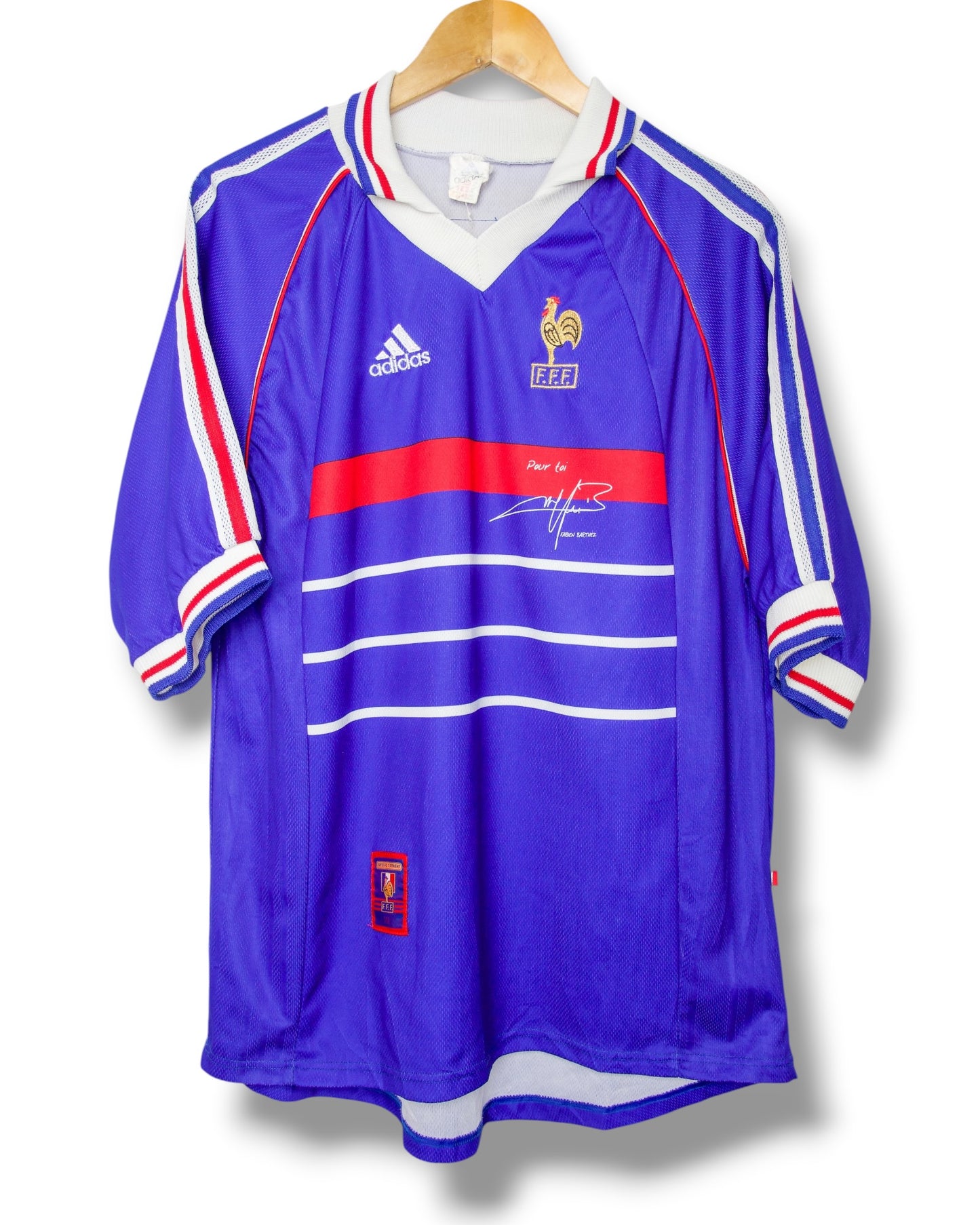 Frankrijk 1998 Thuis Shirt (XL)