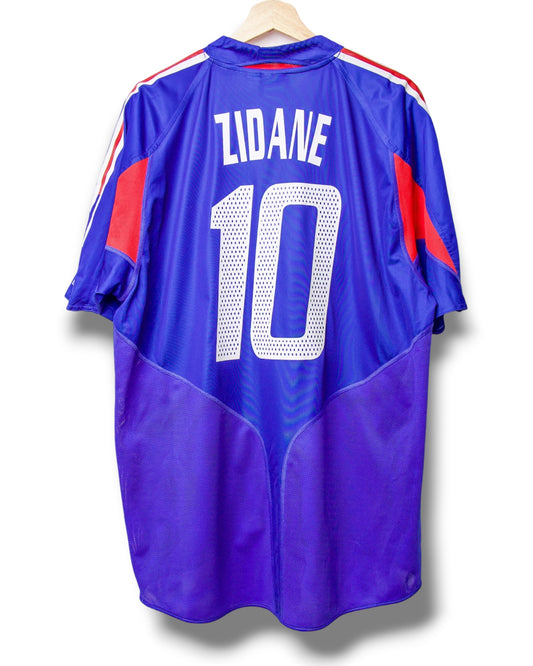 Frankrijk 2004/2006 Thuis Shirt Zidane #10 (XL)