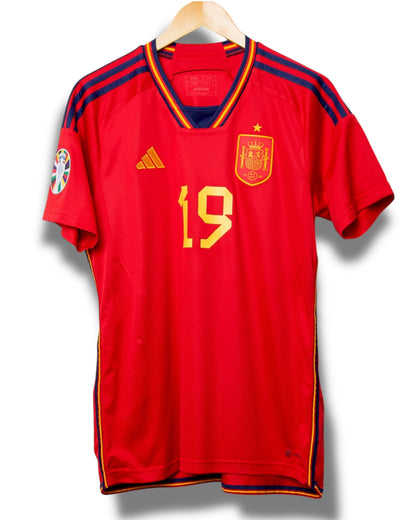 Spanje 2023 Thuis Shirt Lamine Yamal #19 (L)