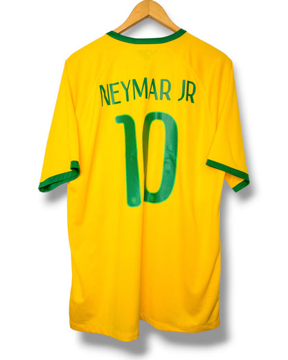 Brazilie 2014 Thuis Shirt Neymar #10 (XL)