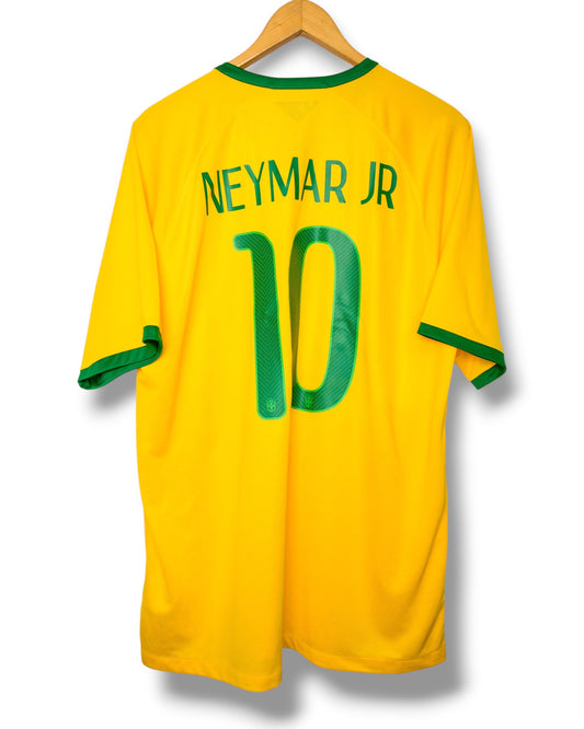Brazilie 2014 Thuis Shirt Neymar #10 (XL)