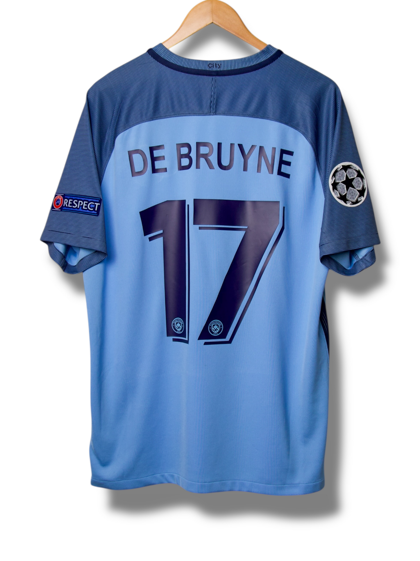 Manchester City 2016/2017 Thuis Shirt De Bruyne #17 (L)