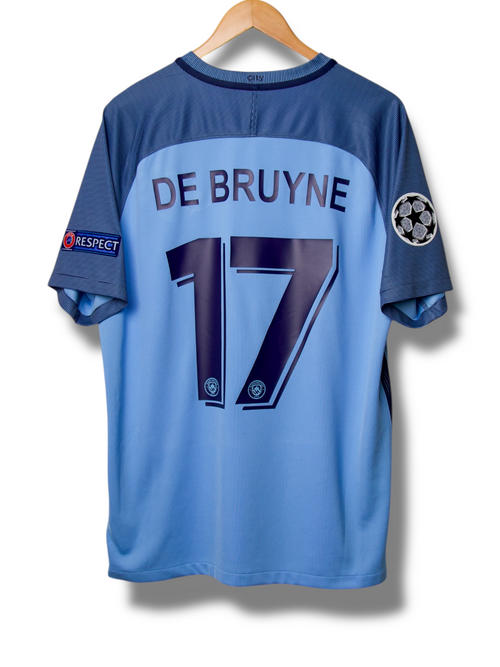 Manchester City 2016/2017 Thuis Shirt De Bruyne #17 (L)