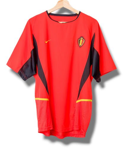 Belgie 2002 Thuis Shirt Van Damme #5 (L)