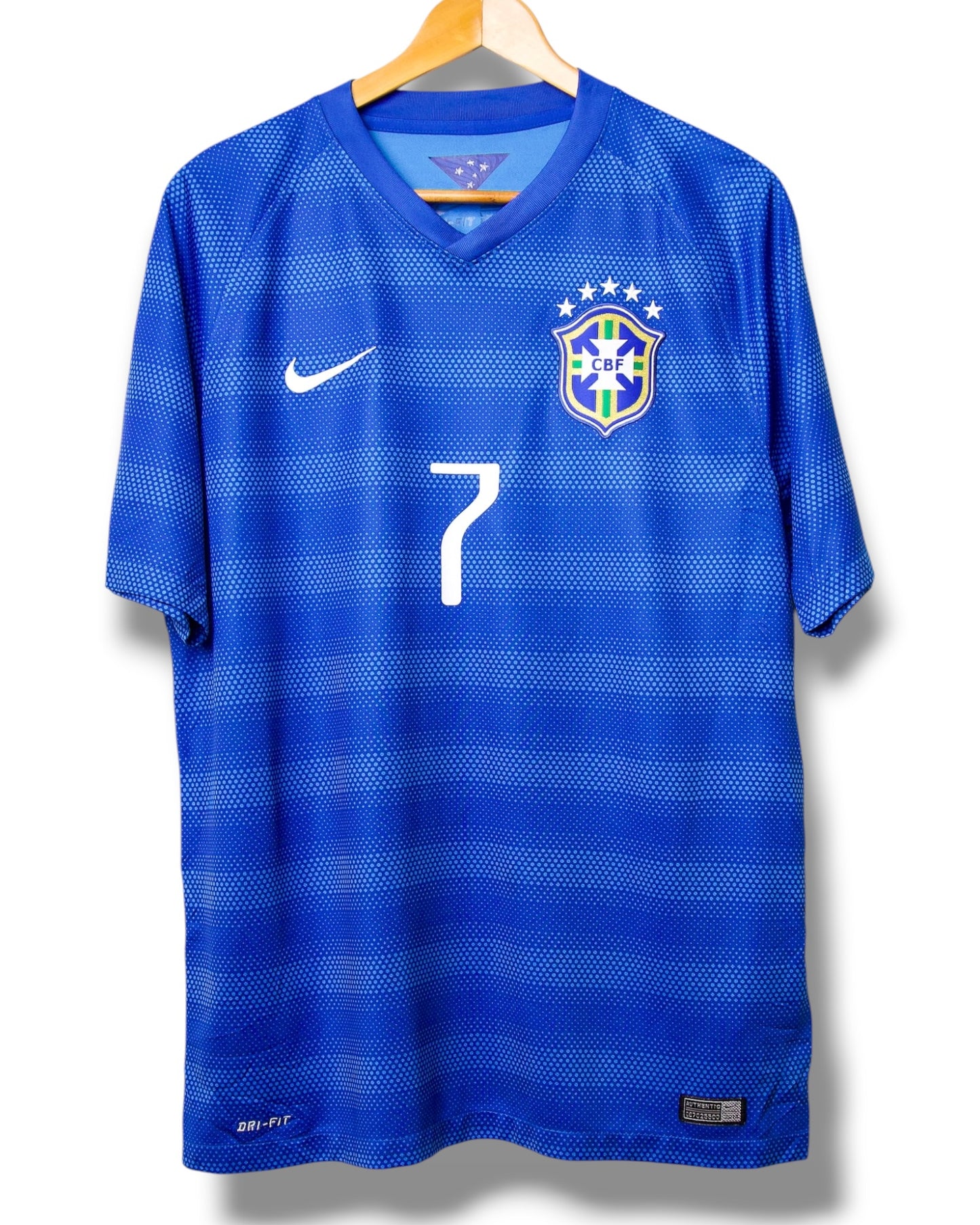 Brazilie 2014 Uit Shirt Hulk #7 (L)