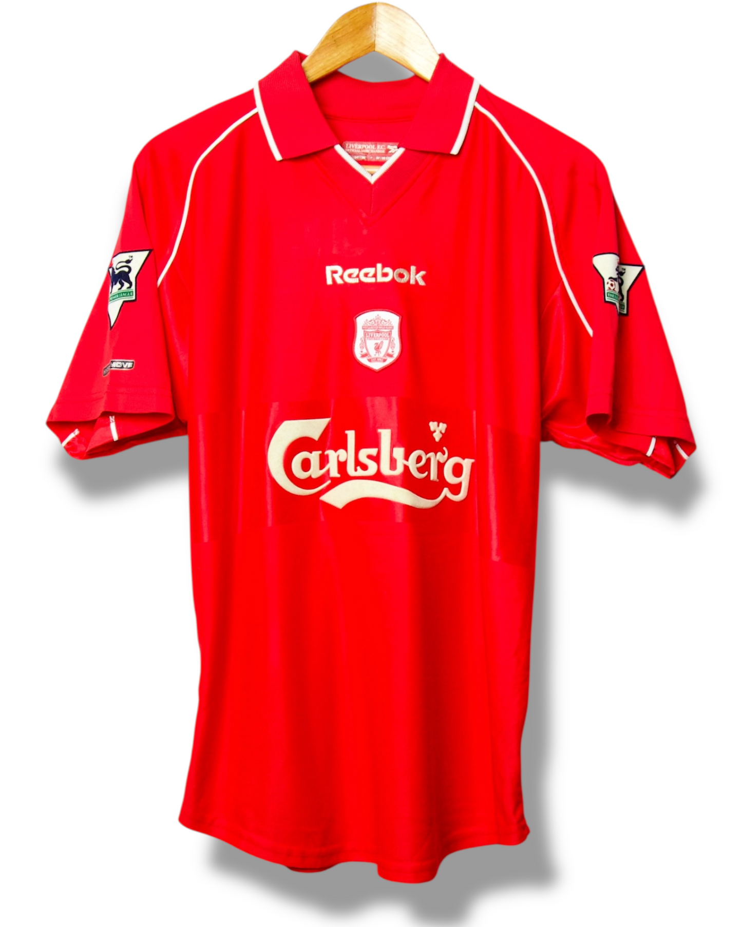 Liverpool 2000/2001 Thuis Shirt Berger #15 (M)