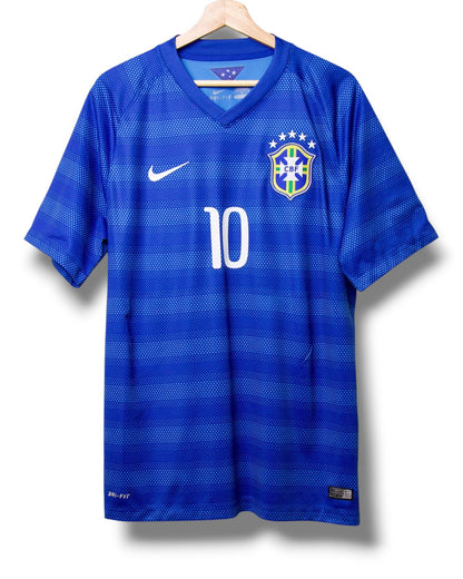 Brazilie 2014 Uit Shirt Neymar #10 (L)