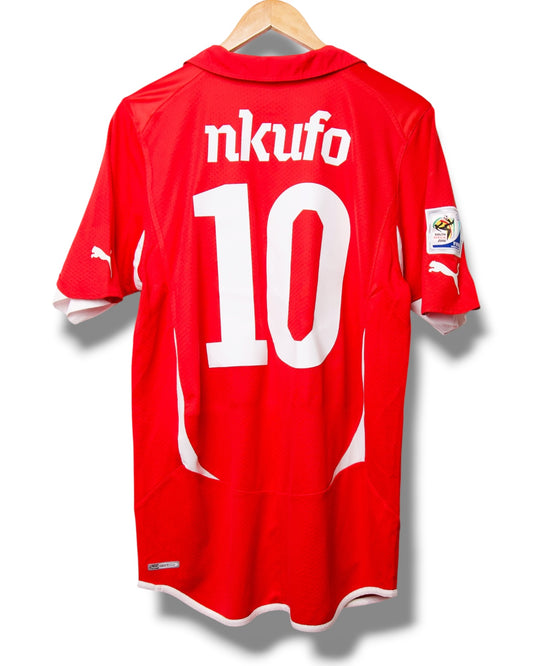 Zwitserland 2010 Thuis Shirt Nkufo #10 (M)