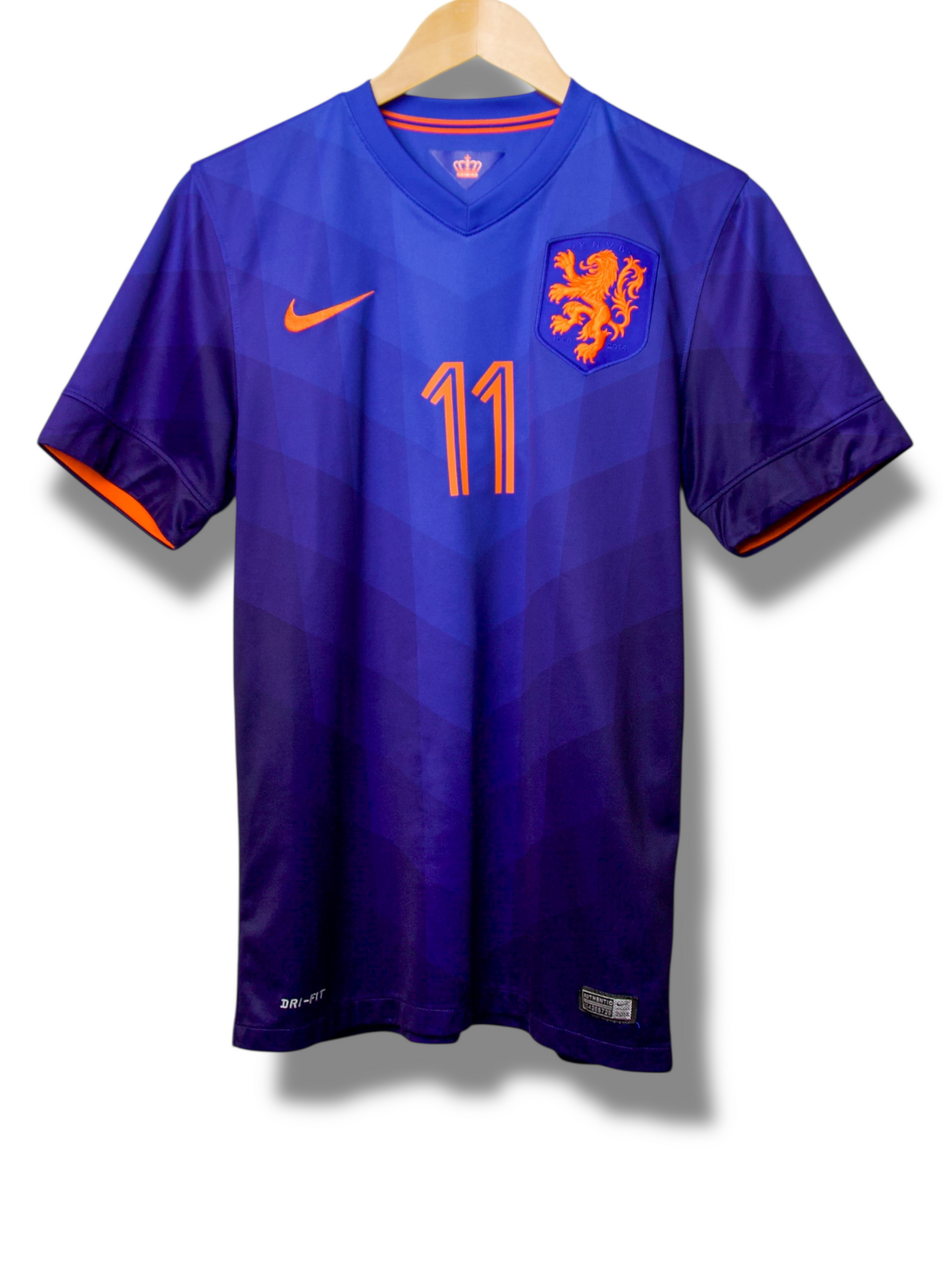 Nederland 2014 Uit Shirt Robben #11 (S)