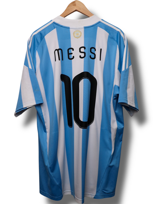 Argentinië 2010 Thuis Shirt Messi #10 (XL)