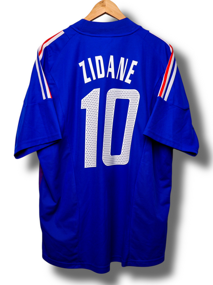Frankrijk 2002 Thuis Shirt Zidane #10 (XL)